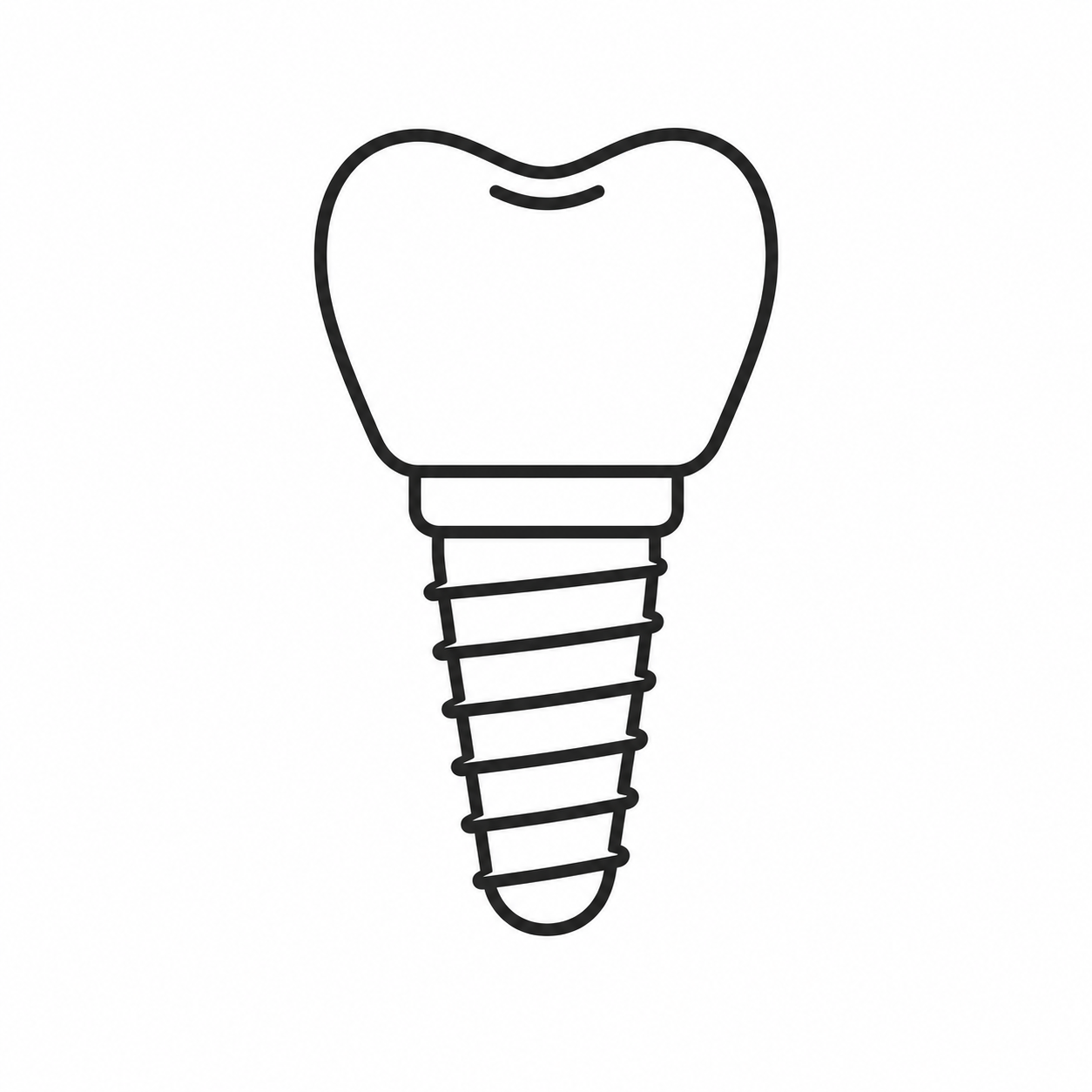 Dental implant icon